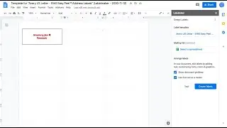 How to make labels in Google Docs?