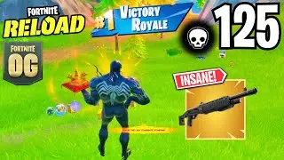 Fortnite Reload 125 Elimination VENOM Solo vs Squads WINS Full Gameplay | Keyboard & Mouse