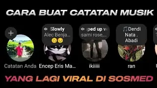 CARA MENGAKTIFKAN CATATAN MUSIK INSTAGRAM | FITUR BARU INSTAGRAM