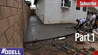 How to fix a Flooding side yard! Pouring Concrete/Drains!