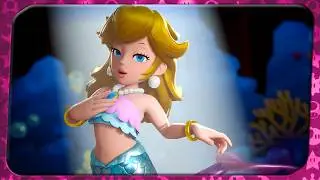 Princess Peach: Showtime! ᴴᴰ Mermaid Peach (All Levels, Sparkle Gems, & Ribbons)
