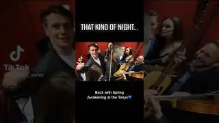 Spring Awakening OBC singing backstage at the 2022 Tony Awards