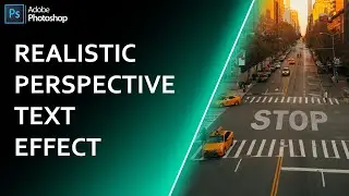 Realistic Perspective Text Effect In Photoshop cc | Photoshop Tutorial