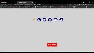 Social Media Icon Hover effect using HTML & CSS
