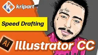 Speed Draft Illustrator CC 2021| Post Malone |  draft รูป illustrator