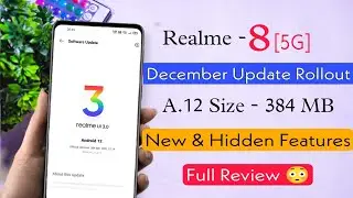 Realme 8 5G A.12 December Update Full Review | 5+ Hidden Features|Realme 8 5G Realme UI 3.0 Updated