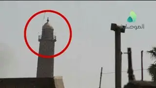 منارة الحدباء قبل تفجيرها بساعات - المدينة القديمة #الموصل