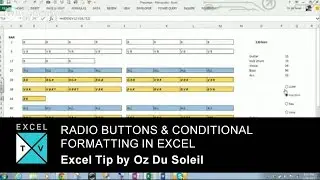 Radio Buttons and Conditional Formatting in Excel - Excel Tips