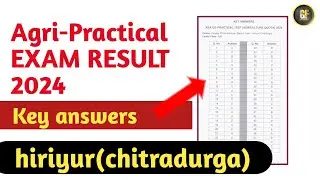 Agri-Practical exam key answers 2024 | agri key answers | hiriyur chitradurga 