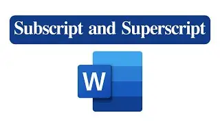 How to Use Subscript & Superscript in Word! Short tutorial