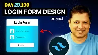 Design a Modern Login Form Using Tailwind CSS | Step-by-Step Tutorial