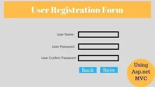 Registration form using asp net mvc