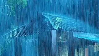 Rain On Tin Metal Roof  For Sleeping 24/7 Rain - Deep Sleep With Heavy Rain And Thunder Sounds