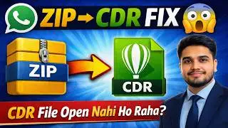How to Fix CDR File Download Problem from WhatsApp | CorelDRAW File Open Problem Kaise Solve Kare