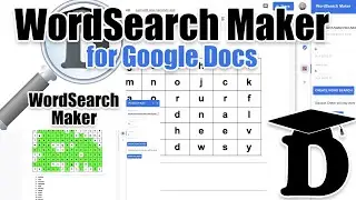 WordSearch Addon Google Docs Create WordSearches FREE