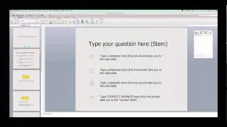 question navigation in PowerPoint