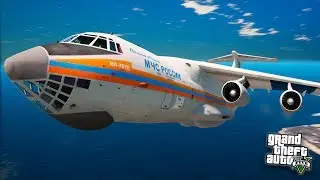 ИЛ-76 В ГТА 5 - ПОСАДКА ИЛ-76 В ГОРАХ - ГТА 5 МОДЫ (GTA 5 MODS)