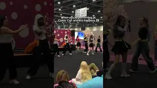 This happened at Comic Con 👀 #kpop #dancecover #kpopinpublic #badvillain #popasia #shorts@zoeecy