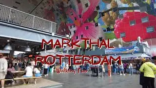 Markthal Rotterdam Sunday Walk [4K] | Walking Inside Markthal Rotterdam [4K]