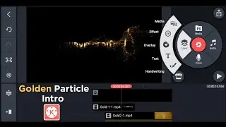 How to make golden particle intro with kinemaster