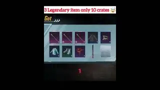 3 Legendary only 10 crates trick😳 | Bgmi #viral #shorts