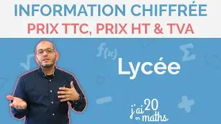 Prix TTC, Prix HT et la TVA - Information chiffrée - Seconde