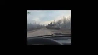 Like this meeting with a tank! CAR CRASH! Dash cam! #shorts