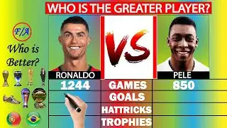 Ronaldo vs Pele: Who is the GREATER player? - Career Stats Comparison