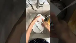 Washing dishes #cleaning #asmr