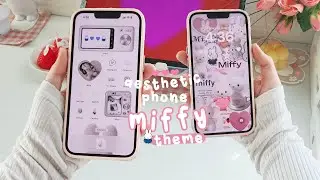 how I CUSTOMIZE my iPHONE 13 (iOS 17) 💌 FREE AND WITH LINKS ✨ aesthetic customization ☁️ MIFFY THEME