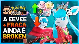 A Pior Eevee AINDA É QUEBRADA! Pokemon Unite Glaceon Gameplay