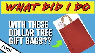 ‼️UPSCALE IT‼️Look At What I Do With A Dollar Tree Gift Bag/DOLLAR TREE DIY/DOLLAR TREE CRAFTING