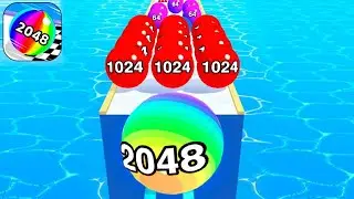 BALL RUN 2048 INFINITY GAMEPLAY || Wait for end❓😱 #veeruthegame