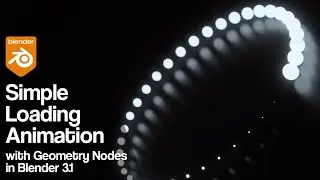 Simple Loading Animation with Geometry Nodes | Blender 3.1 Tutorial