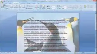 Belajar Microsoft Word 2007 | Cara Membuat Picture Watermark Word 2007