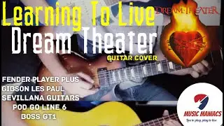 Dream Theater - Learning to live - Fender Player Plus, Gibson Les Paul, Boss Gt1, Pod Go