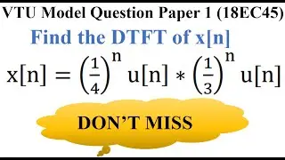 Q8.c Find the DTFT of a sequence | Part 3