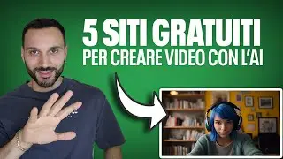 5 Siti PAZZESCHI per generare VIDEO con AI 🤖 (TUTTI GRATIS)