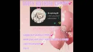 Happy Birthday @☆cqmmy☆!|Shumieoniigirii