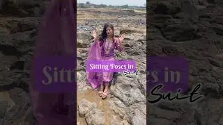 Sitting Poses in Suit 💜✨ #kurtipose #poseideas #shortsviral #shortsvideo #viralvideo #poseforgirls