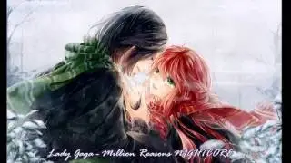 NIGHTCORE - Million Reasons (Lady Gaga) PIANO