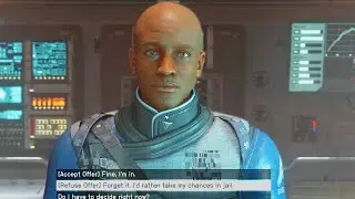 Refusing Commander Ikande's Offer. Starfield