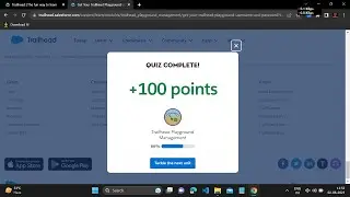 Trailhead Playground Management || Get Your Trailhead Playground Username and Password Quiz 