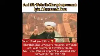 Beladan korunmak için Dua