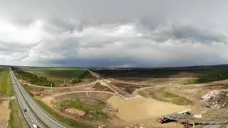 Панорама 360 градусов / дорожная развязка с М5 УРАЛ  984 км / Самарская область / Russia