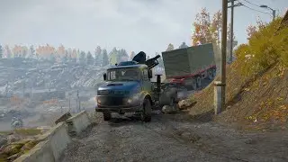 snowrunner -Rural Bridge -Transporting a Tool Trrailer in Factory Grounds map