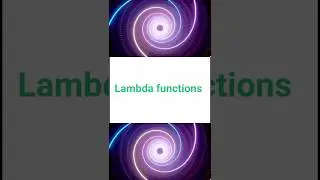 what are Lambda Functions in Python #python #shorts