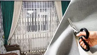 Шьём шторы в зал / Zalga parda tikamiz✂️