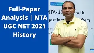 Full Paper Analysis  | NTA UGC NET 2021 | History | Salinder Singh