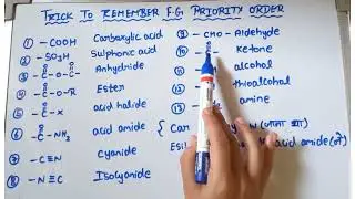 Trick to remember|| functional group priority order